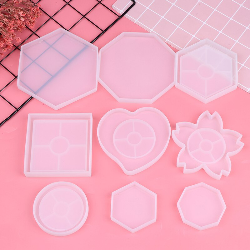 Silikoneform diy bord sæt form gips aromaterapi bil dekoration skimmel