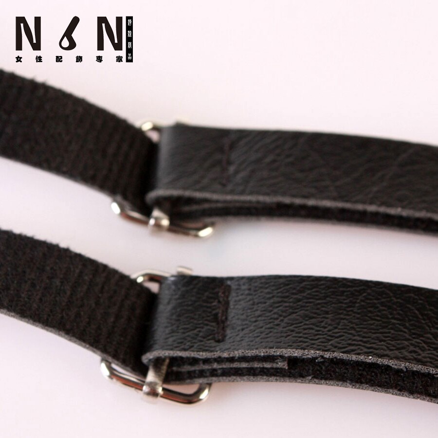 Men's and women's general English straps simple black adjustable strap best match act the role of denim skirt B021