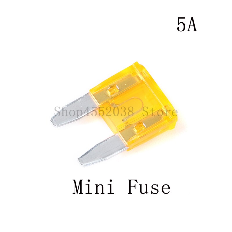 20 stk blandet minibladesikring sinklegering og plastmateriale 5a 7.5a 10a 15a 20a 25a 30a 40a sett til bilbil: 20 stykker 5a