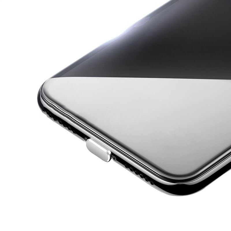 Forma multi-função cartão pick-up poeira plug porto de carregamento jack rolha para iphone7/8/x/xs/max/xr/11/12/mini/pro/max venda quente: Silver