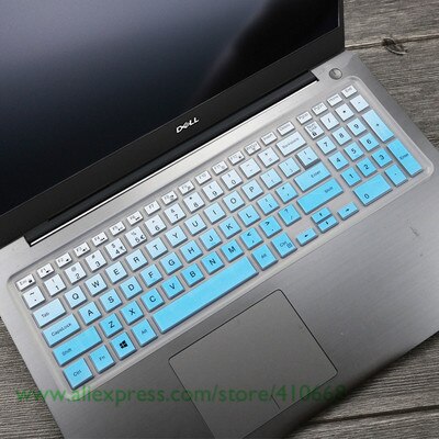 Laptop keyboard cover Protector for Dell inspiron 15 5547 15C 3000 5000 15mr 15CR 3543 15M Ins 15CR-1518L15CD 15MD 15MR M3541R: Gradualblue