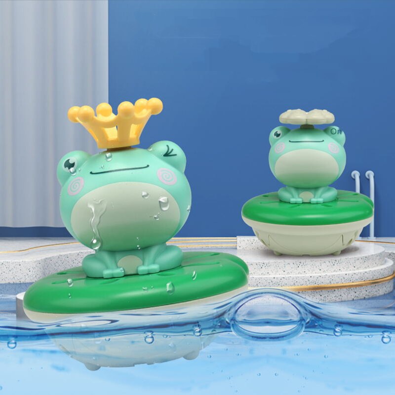 The Electric Dry Battery Spray Water Frog Room Bath Spray Ball Bath Toy