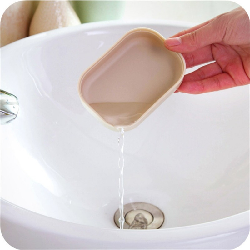 Neue Bad Schüssel Platte Fall Hause Dusche Reise Wandern Halter Container Seife Box Kunststoff Seife Box Dispenser Seife Rack