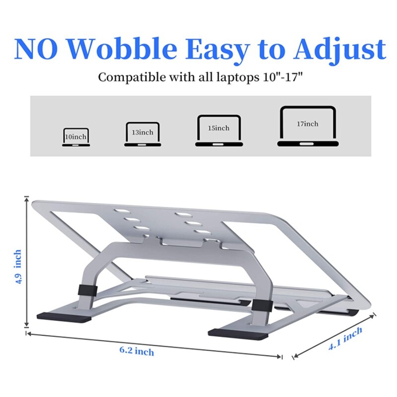 Desktop Laptop Stand(with Heating Ventilation Holes to Lift the Laptop), Foldable Laptop Stand (Up to 15 Inches,1Pcs)