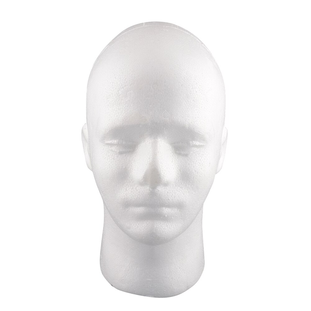 Man Styrofoam Foam Oefenpop Head Stand Mannequins Model Pruik Bril 54 cm Oefenpop Hoofd Model Glazen Display Stand