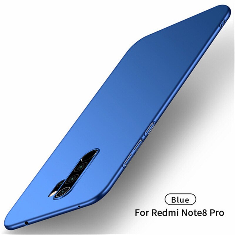 Per Xiaomi Redmi Nota 8 Caso Pro Ultra Sottile Dura Del Respingente di Caso Della Copertura Posteriore Del Telefono Per La Nota Redmi 8 Pro per Xiaomi Redmi Nota 8 Pro: For Redmi Note 8 / Blue