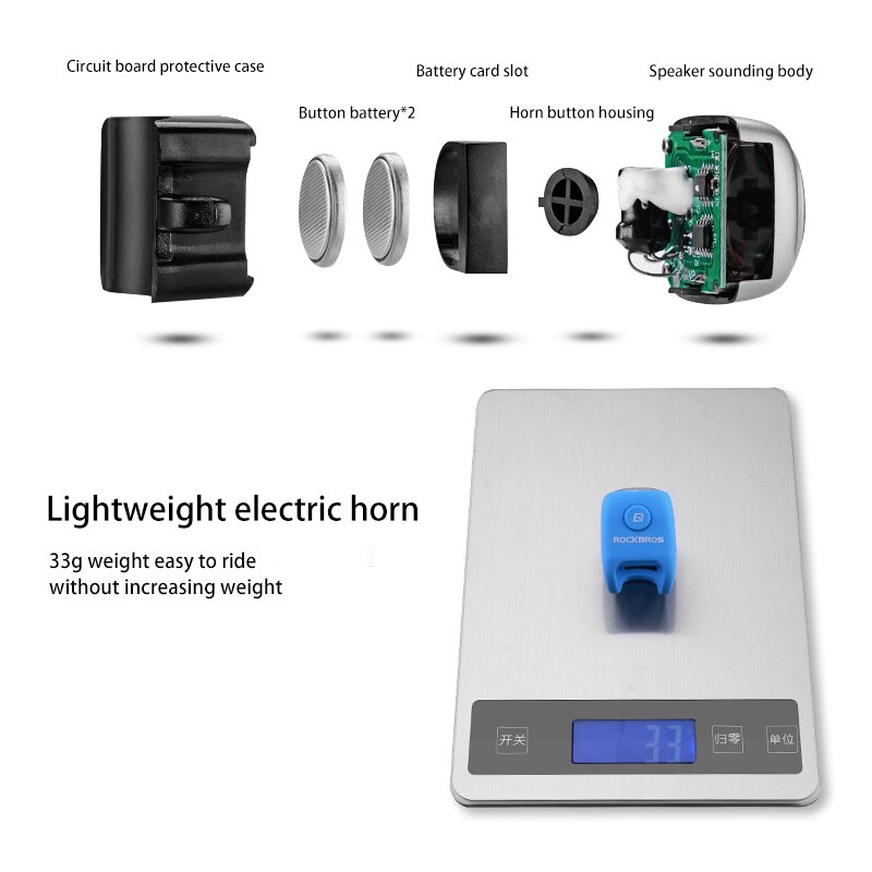 Bicicleta Eléctrica campana a prueba de lluvia MTB bicicleta de carretera de montaña manillar Gel de sílice campanas cuerno súper fuerte alarma de seguridad de bicicleta