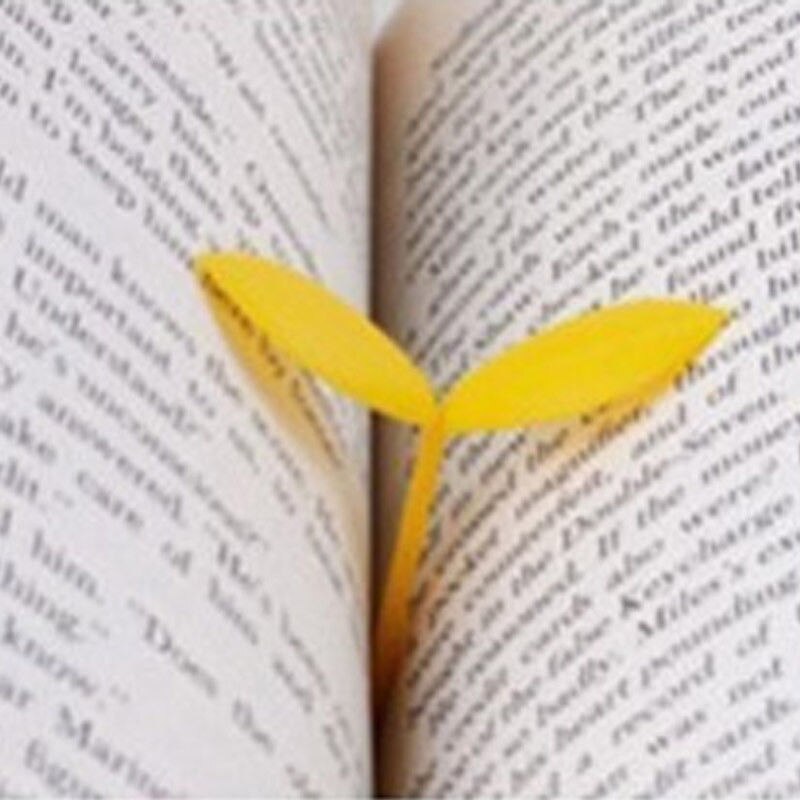 1 stk spire små blade bogmærke bogmærke papir læsning kontor skoleartikler tilbehør papirvarer sideholder farve tilfældig