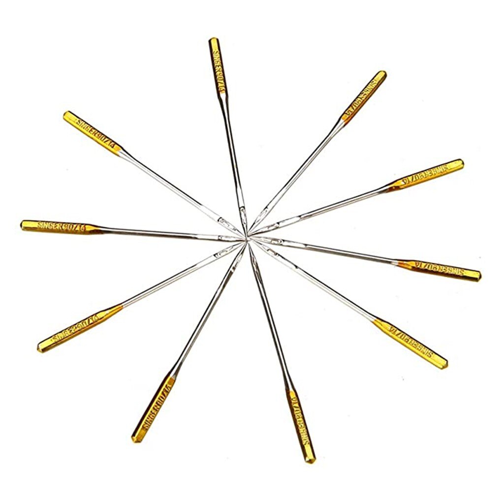 Durable 10pcs Big Eye Sewing Machine Universal Regular Useful Sewing Needle Household Sewing Machine Needle Sewing Needle