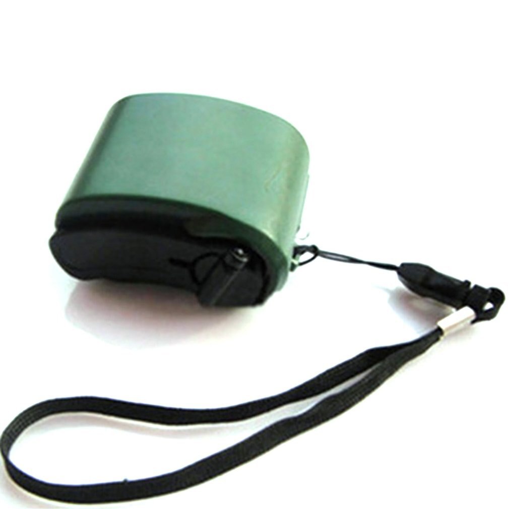Dinamo-cargador de emergencia Manual, USB, para MP3, MP4, móvil, PDA, Banco de energía de móvil, carga de emergencia: Verde