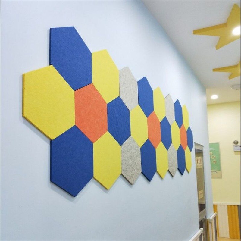 10 stk filt hexagon bokstav oppslagstavle fotodisplay gjør-det-selv-kunst hjemmekontorplanlegger planleggingstavle veggdekorasjon memoholder