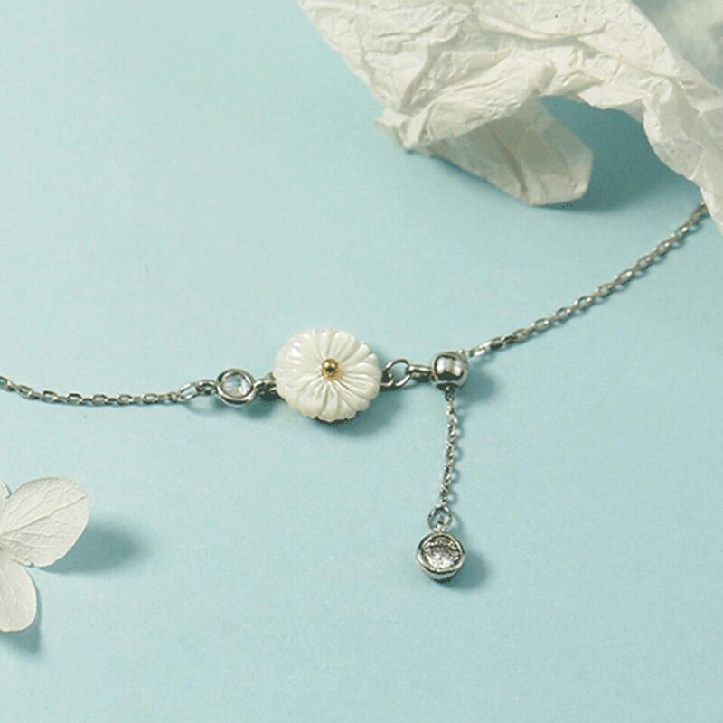 Cavigliere KOFSAC Fashion in argento Sterling 925 per gioielli da donna nuovo romantico conchiglia Daisy Girl accessori per san valentino regalo