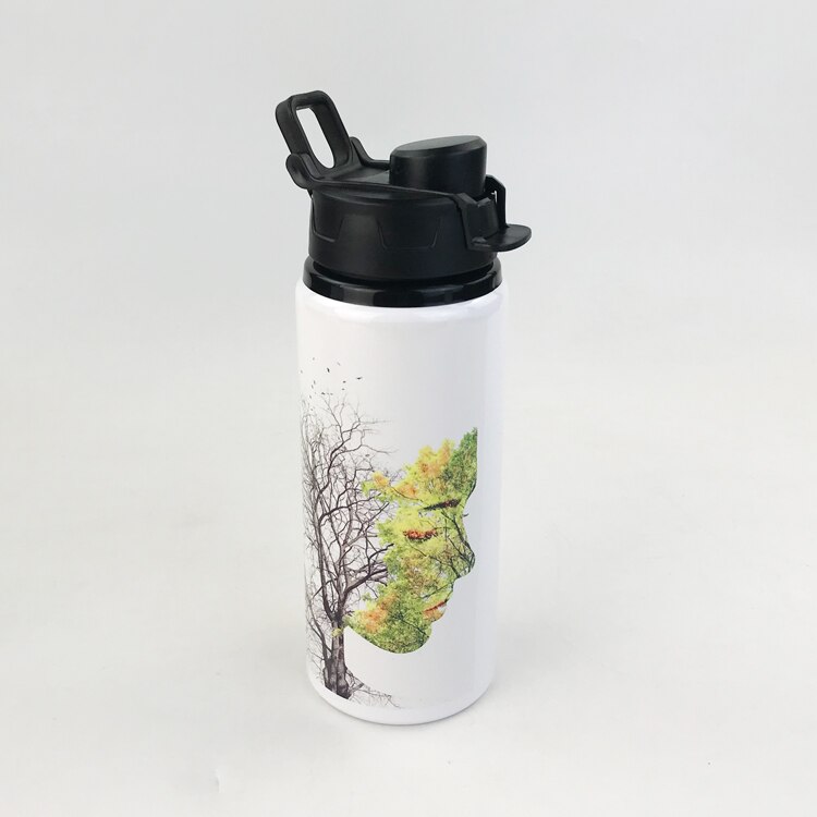 4pcs Blank Sublimation 600ml Sporting Mug Cup Transfer Prtinting by 3D Sublimation Machine Mug Press DIY