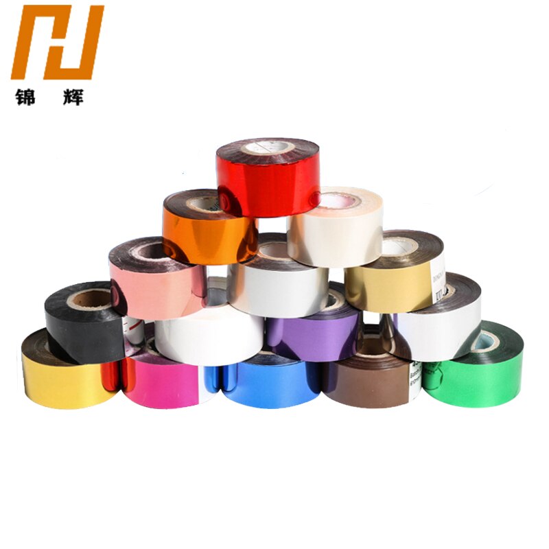 3CM 120Meter/Rollen Gold Silber Heißer Folie Stanzen Papier Handwerk Papier 12 farben Branding eisen heißer Wärme presse maschine