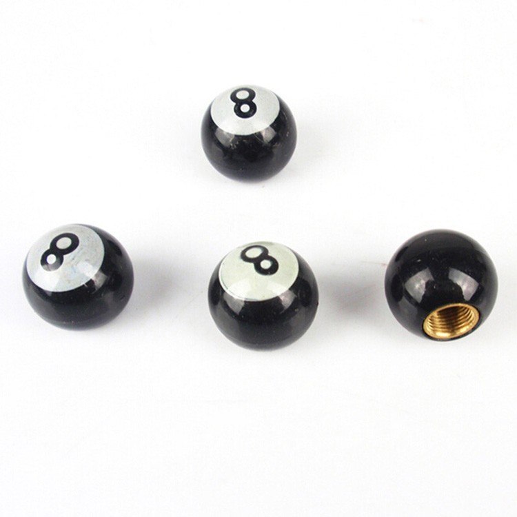 4Pcs Bicycle Tire Valve Caps Dice Ball Star Crown Shape Bike Tyre Wheel Stem Air Valve Cap Auto Truck Airtight Caps: 11