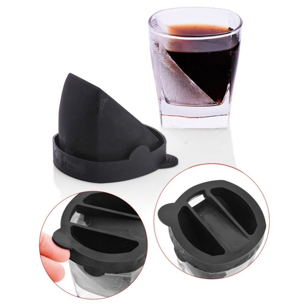 Verre à whisky glacé Vodka vin spiritueux | Verre de verre Iceberg avec moule à glace en Silicone, deux pièces