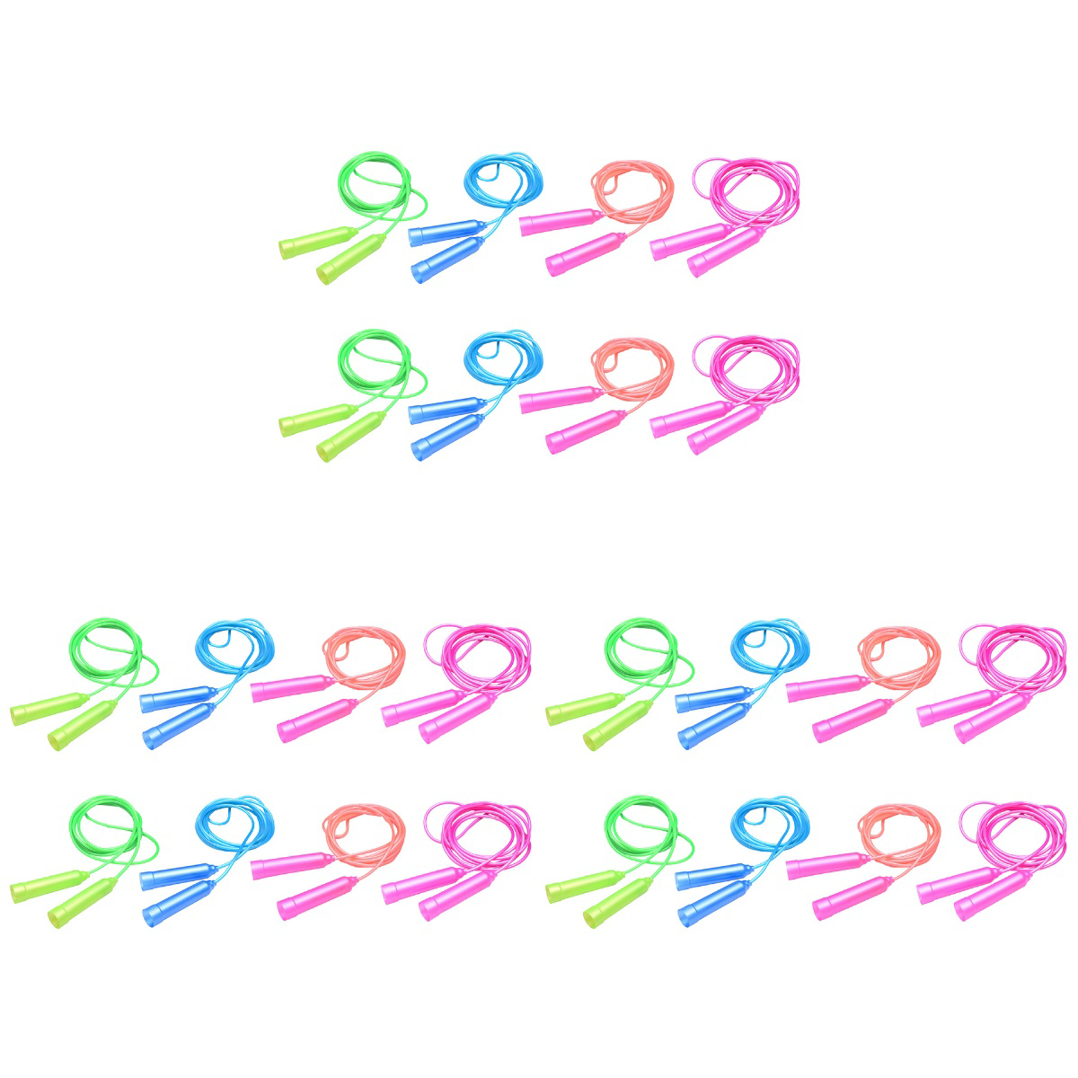 24 pieces sports fitness jump rope skipping rope fitness jump rope for indoor use