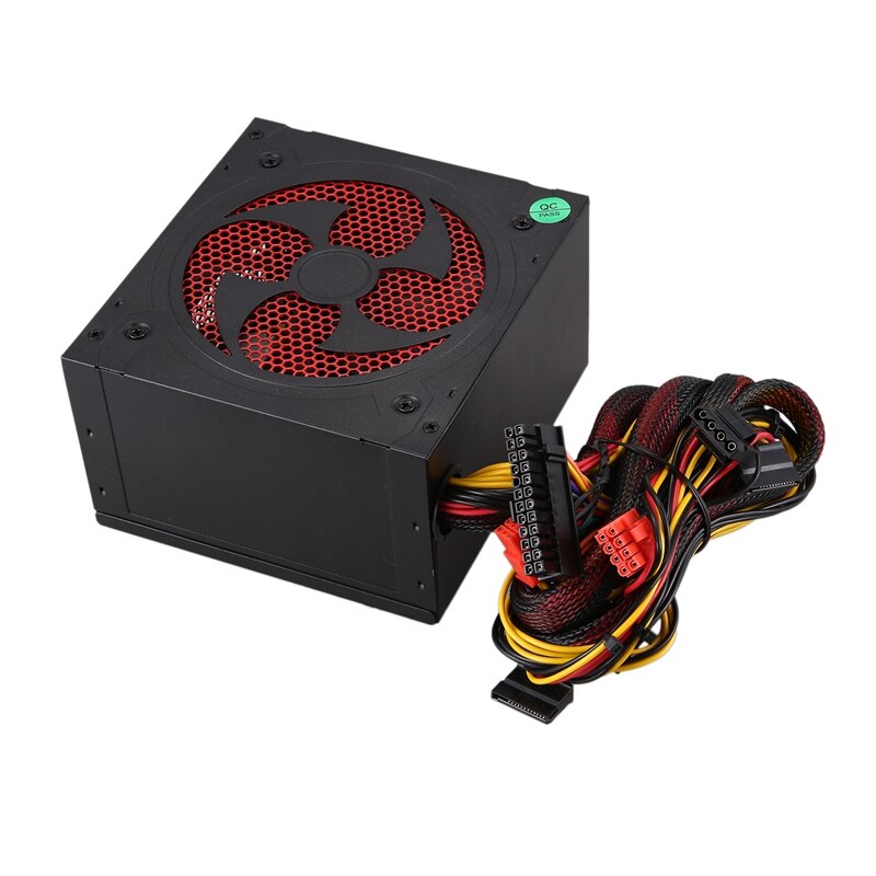 500w stille atx 12v- 4/8- pc-voeding met ventilator, modulaire sli-verlichte ventilator voor high-end computerconfiguratie pc