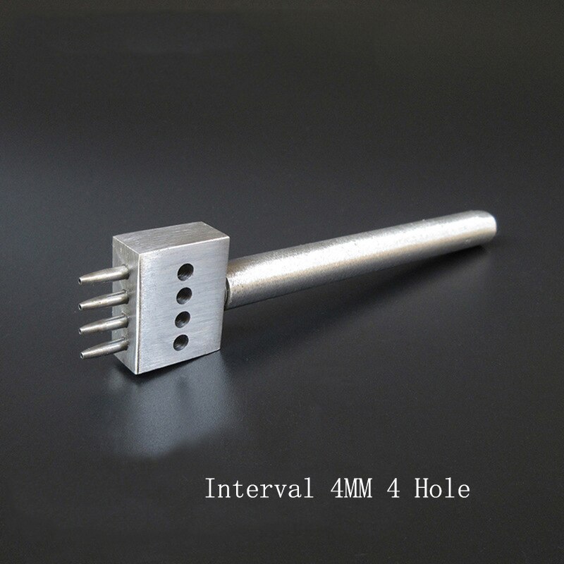 1 Stck 2/4/6 See 4MM schlagen Perforierte Leder Handwerk Werkzeuge Runde Reihe DIY Handarbeit NäHenne Abstand