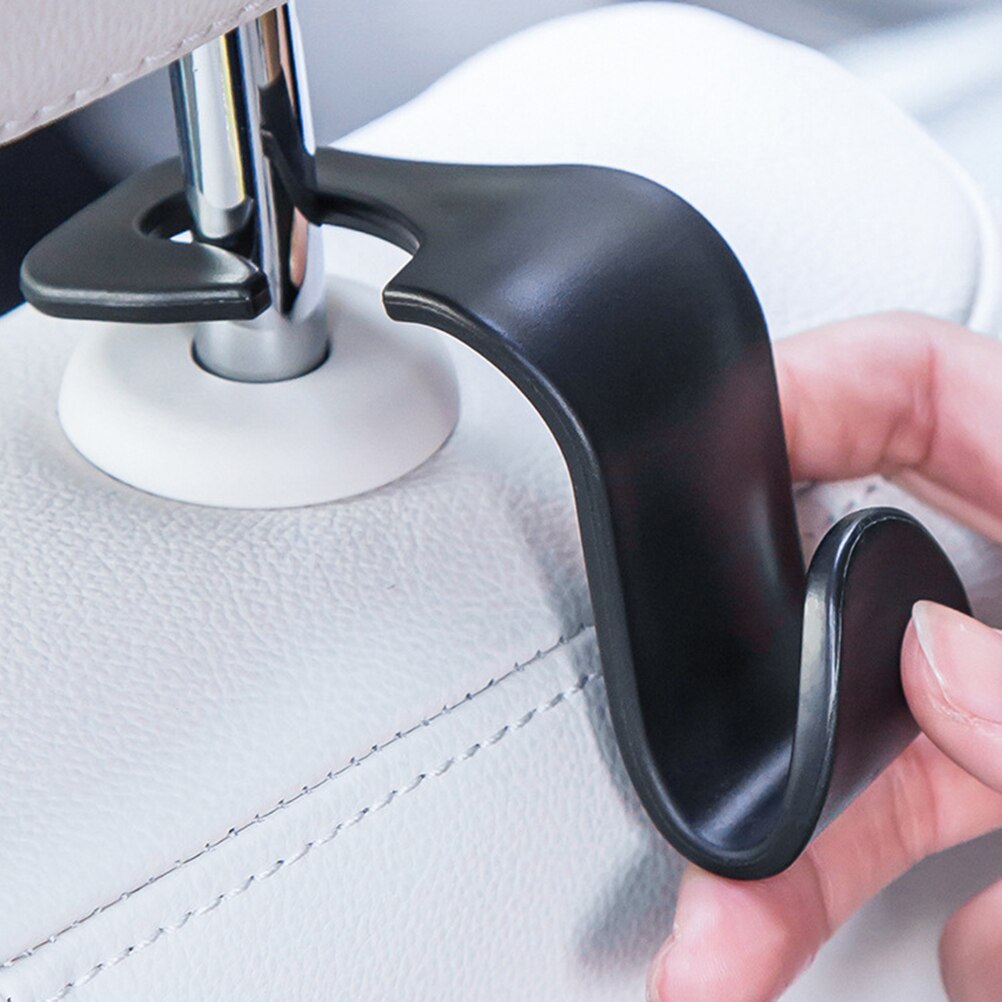Ganchos para colgar bolsas de tela, reposacabezas oculto, gancho de almacenamiento para asiento trasero del hogar, accesorios para coche, 2 uds.
