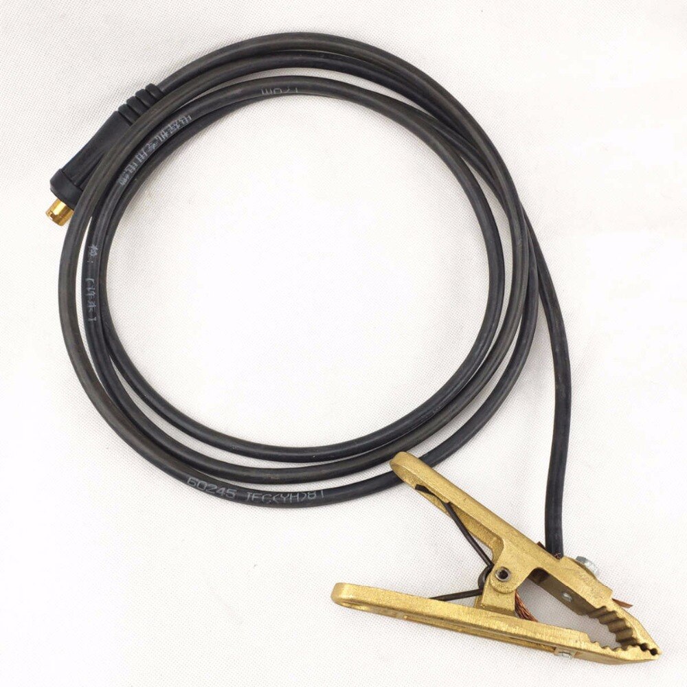 Ground Clamp Cable Set Welding Lead Set 3m 16sqmm Copper Wires DKJ35-50 Connector 600A Welding Clamp ARC Welding Ground Cable
