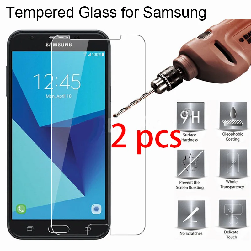 1/2 Stück 9H HD Displayschutzfolie für Samsung Galaxis S7 S6 S5 S4 Mini, gehärtetes Hartglas, Schutzglas auf Galaxis S3 Neo