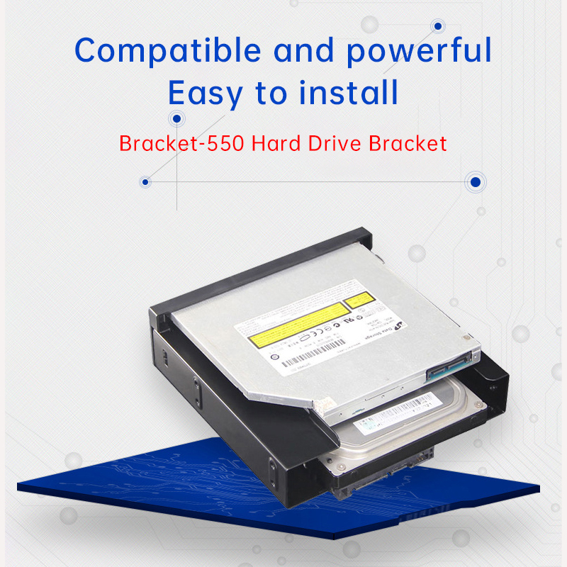 Lecteur optique Tourner Lecteur de disquette Support DVD Lecteur Optique Intégré Support Adaptateur 5.25 Pouces Multi-fonction Châssis Extenseur