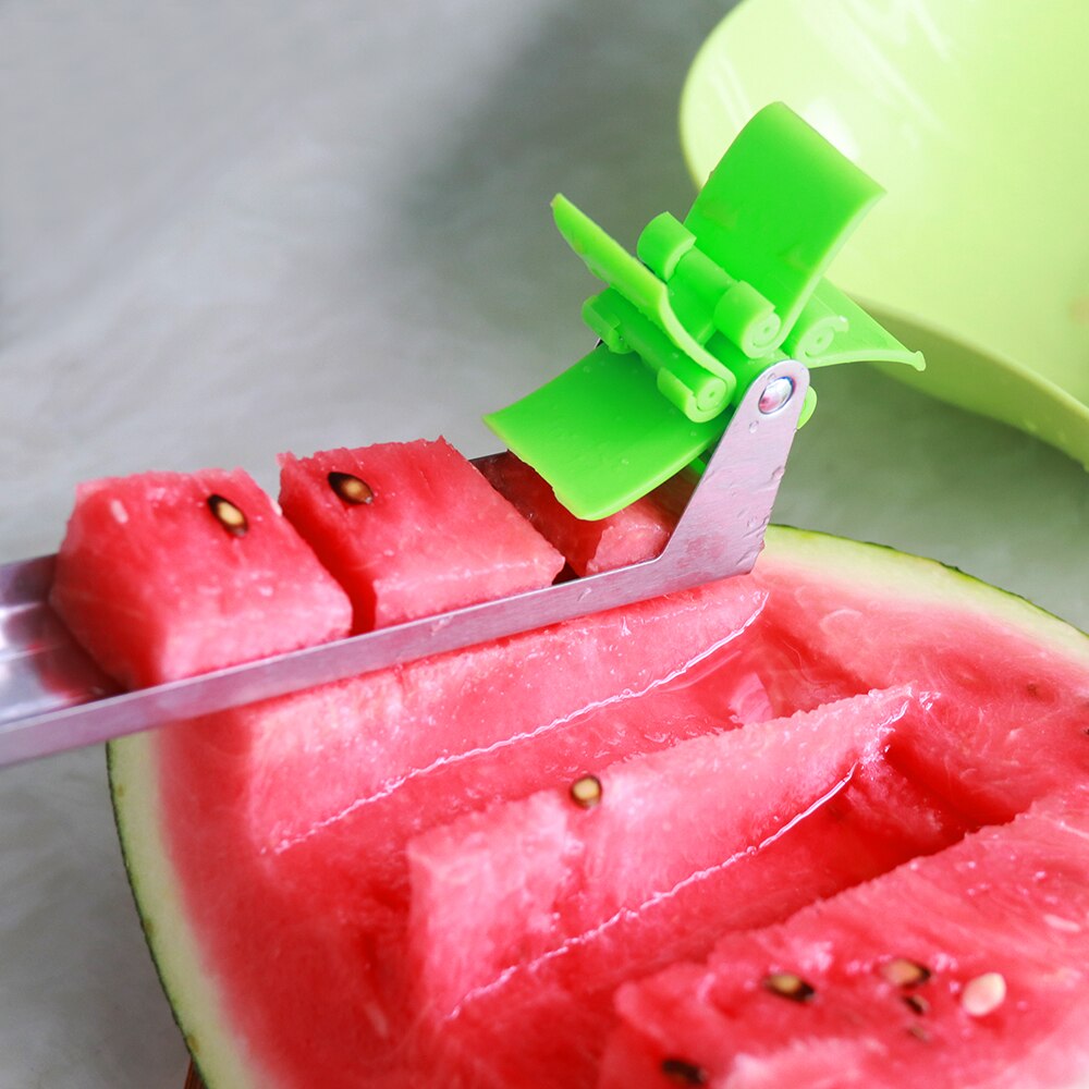Watermelon Cubes Kitchen Tool Watermelon Slicer Cutter Tongs Corer Fruit Melon Stainless Steel Tools Watermelon Cutter