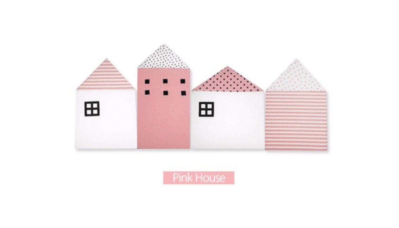 Nordic Stijl Kleine Huis Bed Hek Wieg Bumper Bescherming Vangrail Afneembare Wasbare Kinderkamer Home Decor: Style 4