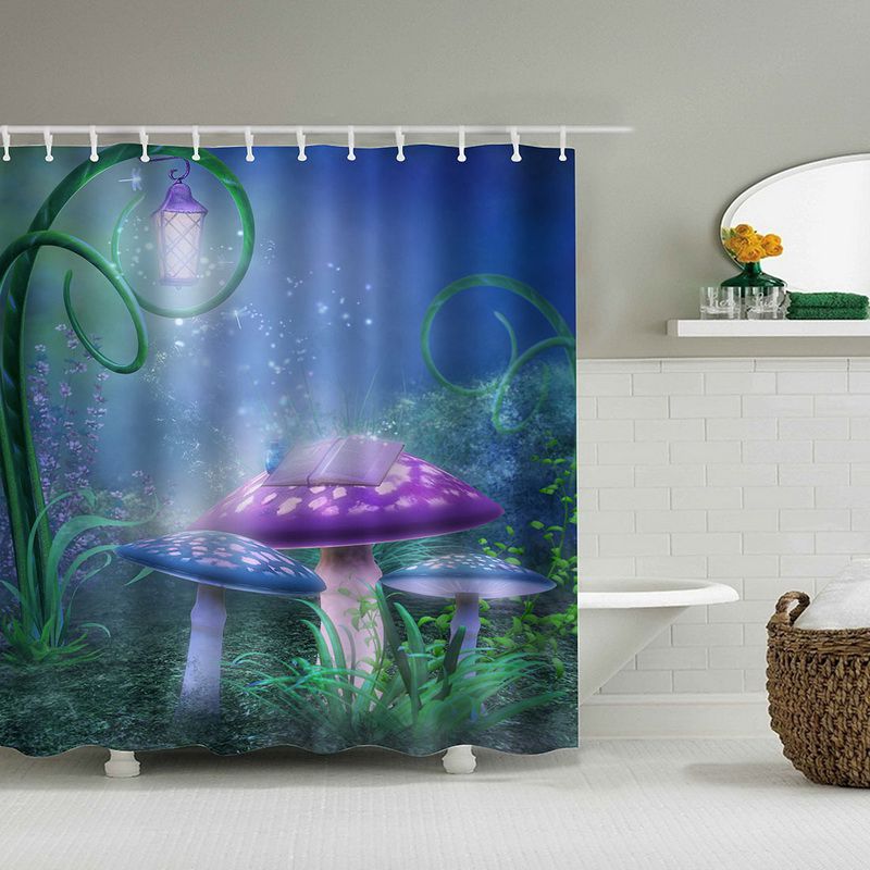 Zeeschildpad Print Waterdicht Douchegordijn Polyester Bad Gordijn Octopus Thuis Badkamer Gordijnen met 12 Haken