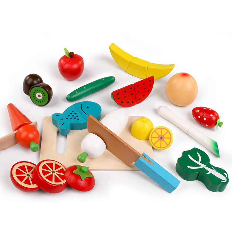 Chariot de courses en bois, maison de jeu pour jardins d'enfants, étagères de supermarché, apprentissage précoce et enfants, jeux de rôle, achats