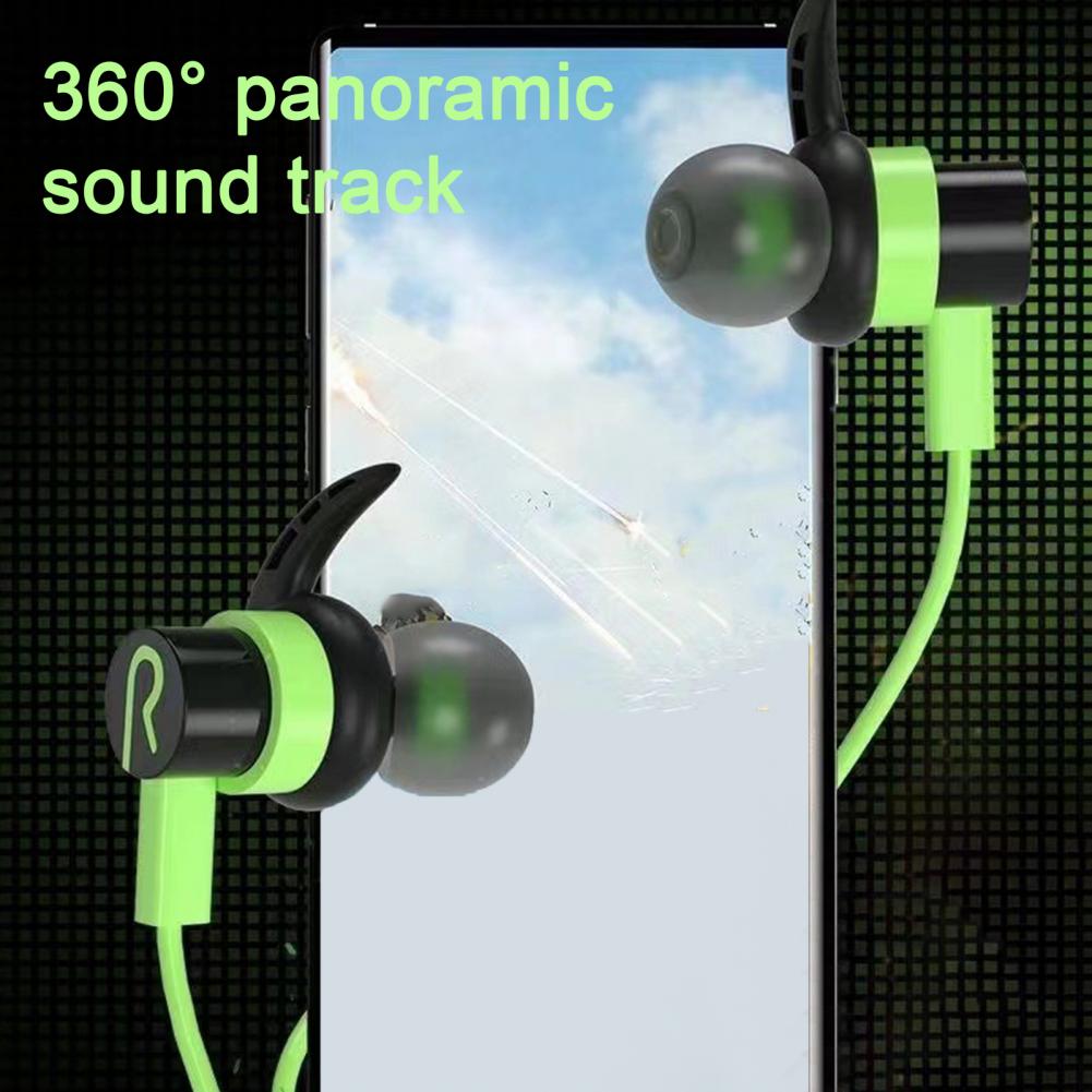 Wired Headphone 3.5mm/Type-C E-sports Headphones Stereo Sound Music In-ear Earphone with Mic Shark Fins Gaming Headset