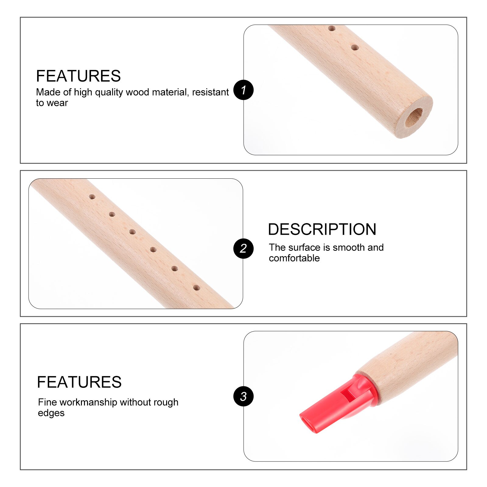 1Pc Flute Musical Instrument Practical Flute Kids Musical Instrument