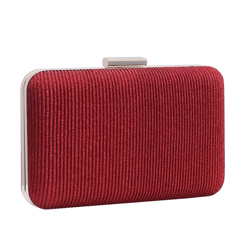 Folded Clutch Bag - Women's Evening Party Bag - PU Leather - Zipper Closure - Soft Tote