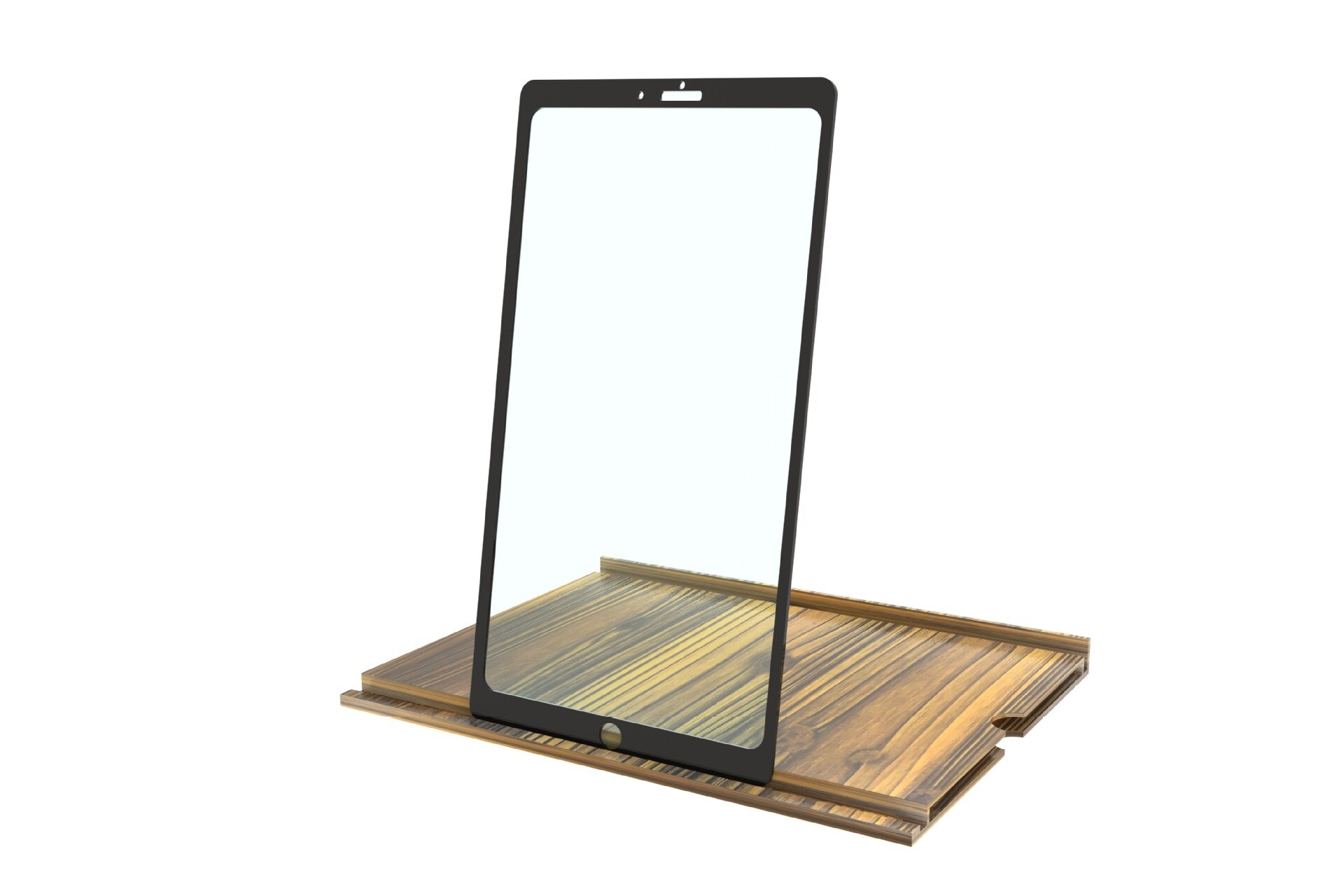 12 Inch Screen Amplifier Wood Horizontal Vertical Screen Magnifier Folding Desk Phone Video Holder: 3