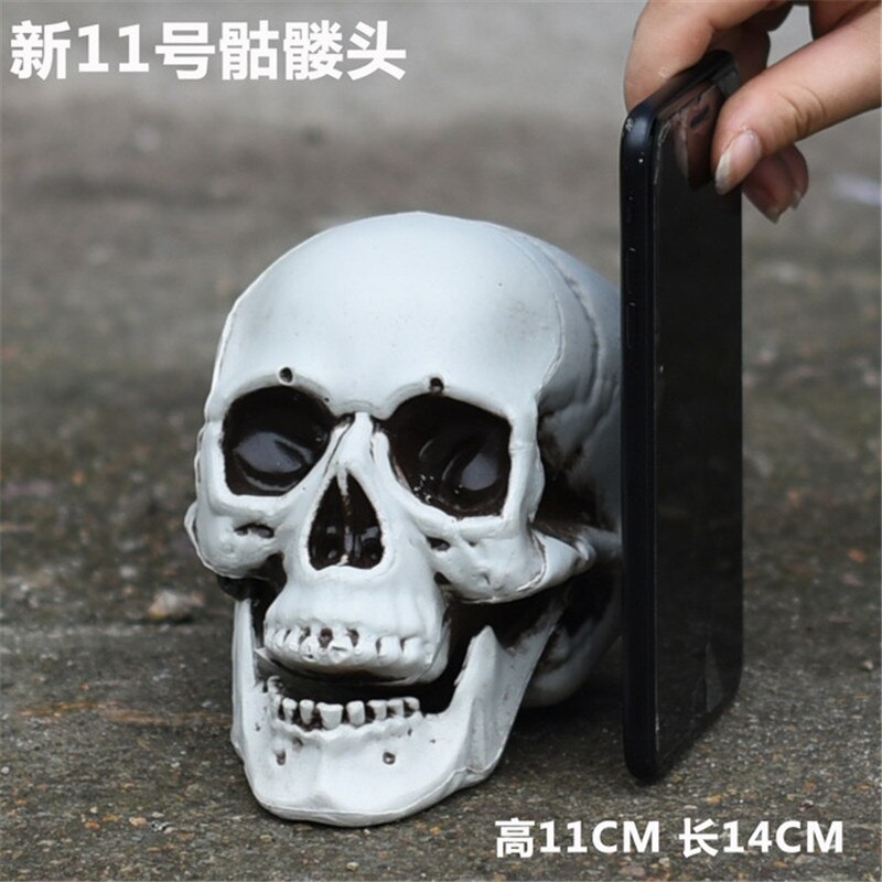 entsetzlich Schädel Statue Skulptur Halloween Bar Nachtclub Dekor Handwerk Malerei Requisiten Bar KTV Zähler Hause Dekoration: 11