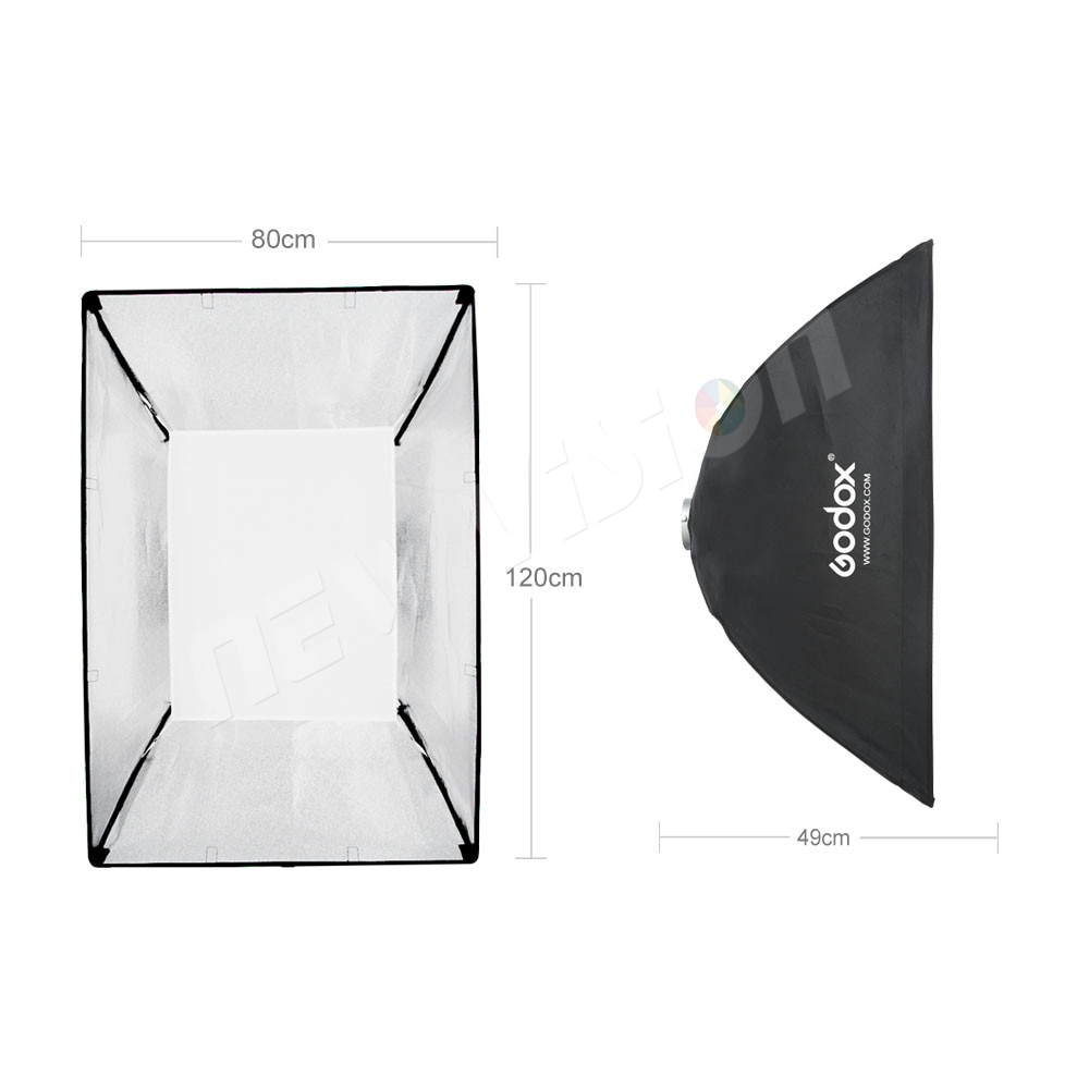 Godox 60 x 90cm 70 x 100cm 80 x 120cm Speedlite Studio Strobe Flash Photo Reflective Softbox Diffuser for Bowens Mount SK400II