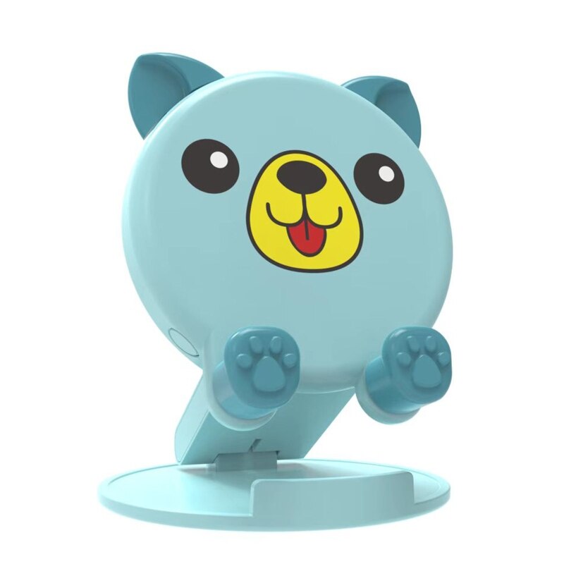 Lovely Animal Desktop Mobile Phones Holder for Travel Home Office Watching Videos Learning for Family Friends Kids: Green puppy