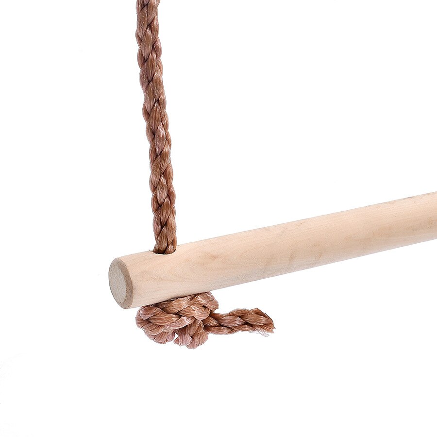 Wooden Rungs Rope Swing Ladder Children Climbing Indoor Outdoor Garden Kids Sport Rope Swing Safe Fitness Climbing Ladder