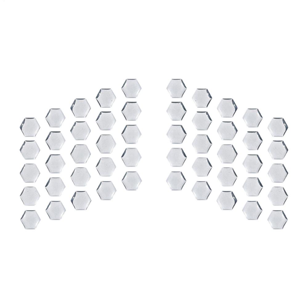 2 Blatt kratzfeste Motorradaufkleber, Motorrad-Schutzpolster, 3D-sechseckige, wasserdichte Gummisaufkleber, Lackschutz: transparent