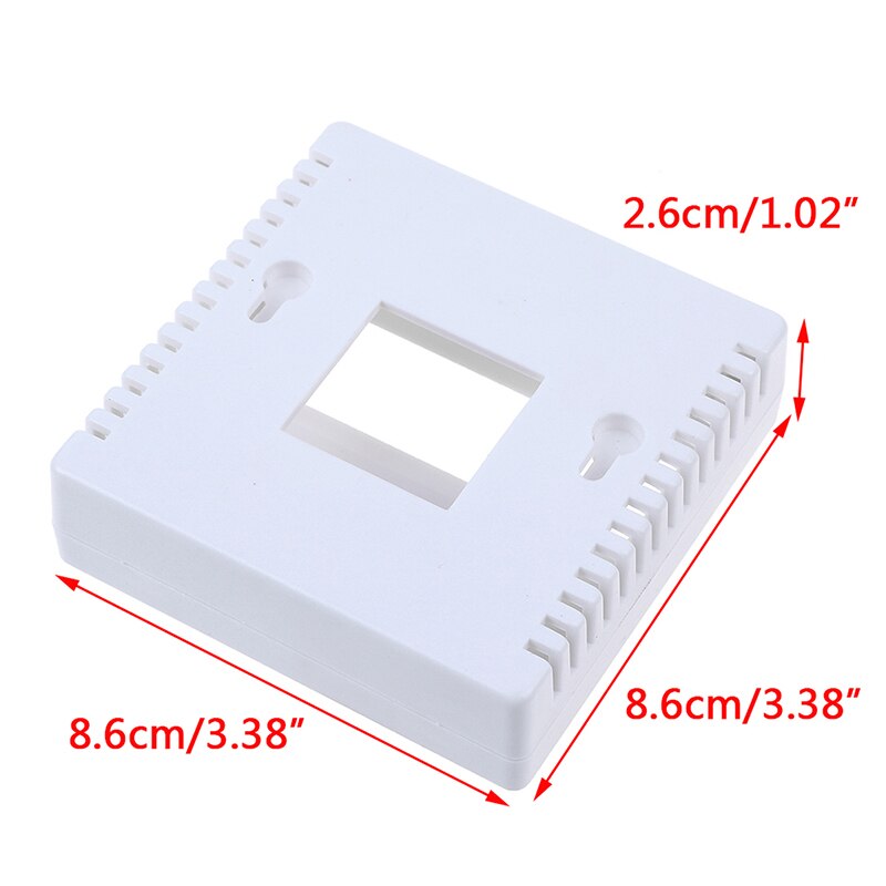 1PCS White 86 Plastic Project Box Enclosur8.6x8.6x2.6cm Case For DIY LCD1602 Meter Tester With Buttone