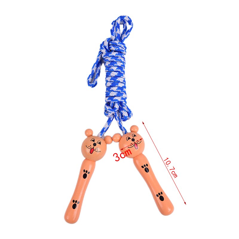 JULYHOT Kids Jump Ropes Wood Handle Sport Bodybuilding Fitness Lovely Cartoon Skipping Ropes Wood Handle