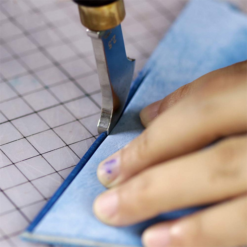 Leather Edge Creaser Leather Edge Creasing Tool, Edge Marking Leather Craft Black Wood Handle Tools,3 Packs(1.5+2+2.5mm)