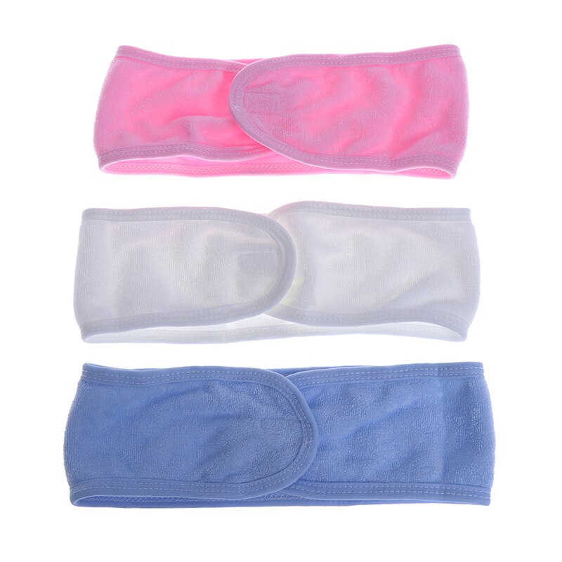 1pc kvinnor justerbart hårband makeup handduk hårinpackning pannband stretch salong spa ansikts pannband hårtillbehör duschmössa