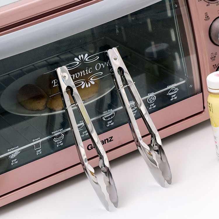 Kitchen Tools Stainless Steel Kitchen Tongs BBQ Clip Salad Bread Cooking Food Serving Tongs