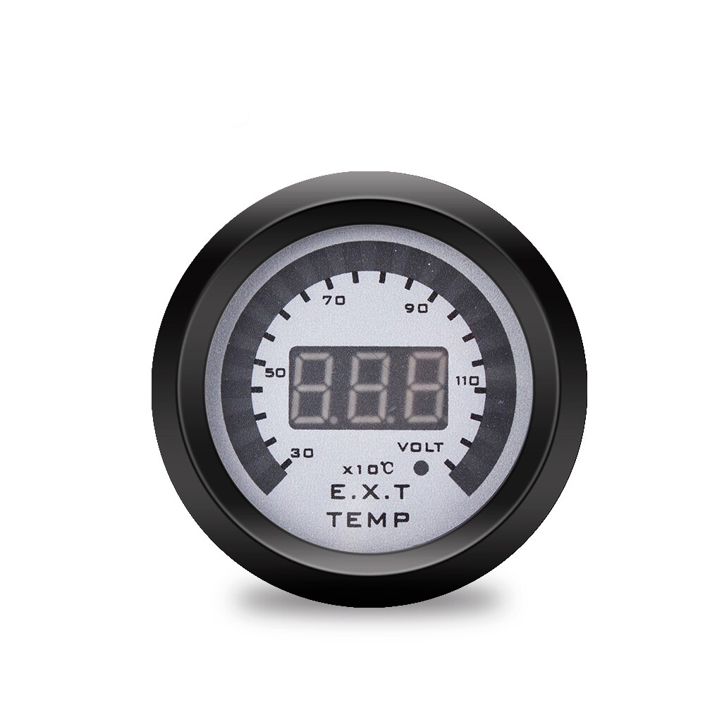 52MM Car Digital Gauge LCD Display Oil Pressure Voltmeter Water Temp Meter With Sensor Air Fuel Ratio Tachometer Boost Meter: ext temp gauge