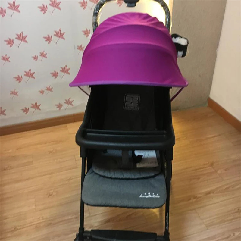 Universal stroller sunshade cover, extended sun visor, canopy cover for strollers, stroller accessories, car seat, stroller cap, sun hood: Black