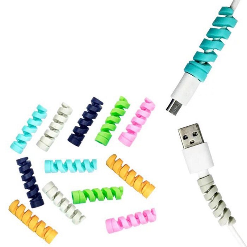 2/10Pcs Oplaadkabel Protector Voor Telefoons Kabel Houder Cover Kabelhaspel Clip Voor Usb Charger Cord Management kabel Organizer