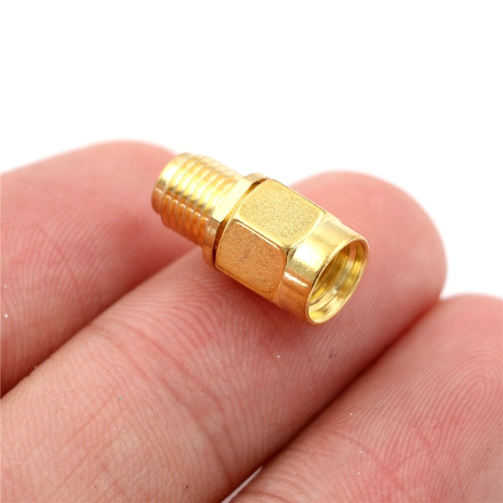 2 Pcs/lot RF SMA Connector RP SMA Female to SMA Male Plug Connector Adapter Goldplated Straight