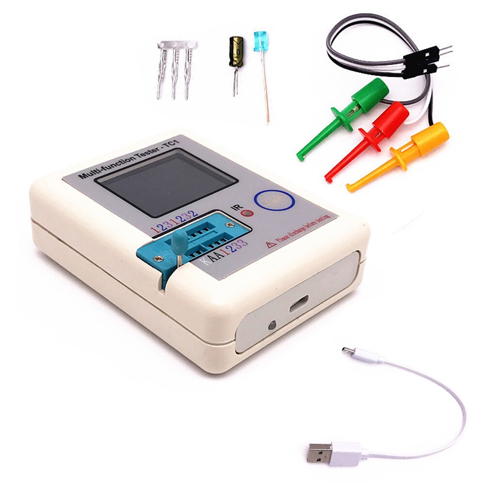 Digital FET Diode Multimeter Resistance Inductance Capacitance Meter NPN PNP Transistor Tester SCR Battery Detector